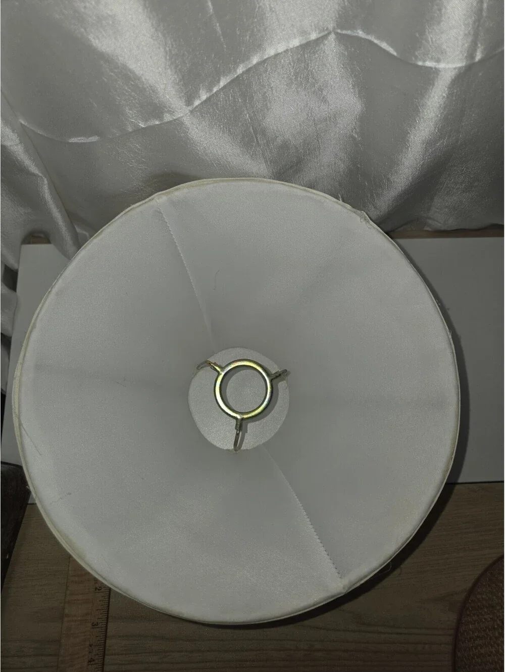 Bell-Shaped Lamp Shade Egg Shell Ivory Color With Uno Fitter 10